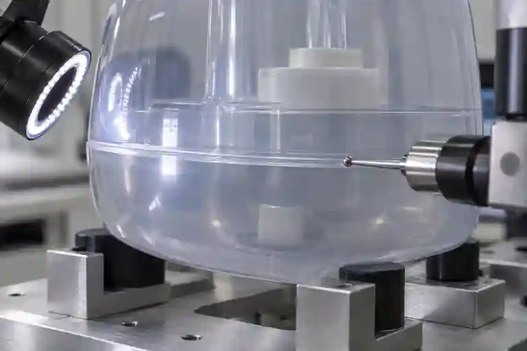 夹具中检查加湿器水箱超声波焊缝连续性
